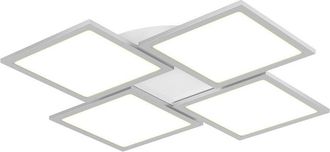 Lucande Lámpara de techo led Ilira en Gris Aluminio - Lucande