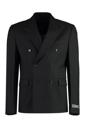 Versace Double-Breasted Wool Blazer