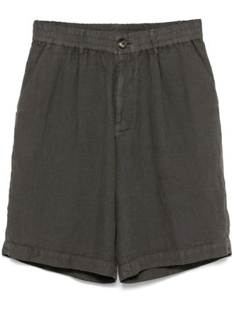 Brunello Cucinelli Linnen shorts - Bruin