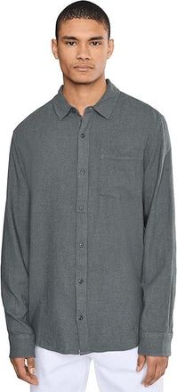 Prana Mendocino Shirt Mens Clothing Grey Blue : 2XL, Cotton