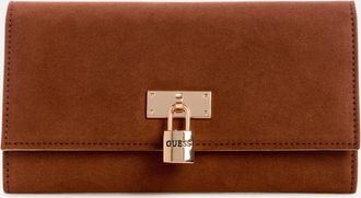 Guess Kaline Faux-Suede Slim Clutch Wallet