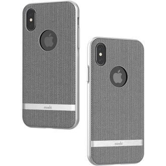 Moshi Vesta Para Iphone Xs / X - Funda Textil - Gris Espiga