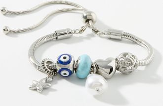 Simons Womens Fun-charm silver bracelet