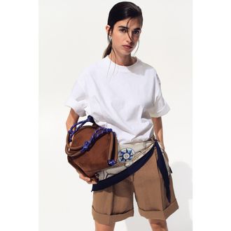 H&M Scarf-detail shorts in Beige at Nordstrom, Size 14