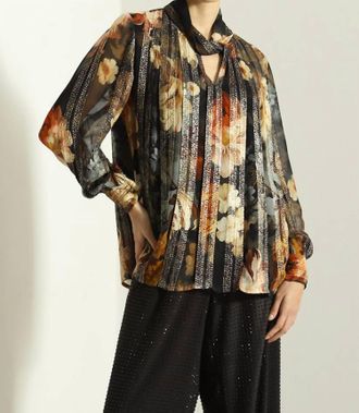 Ranna Gill Floral Top In Multi