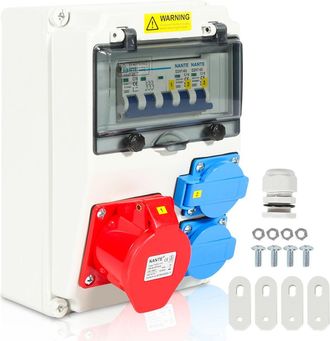OEM Caja De Distribuci&oacute;n Monof&aacute;sica Para Obra, Panel El&eacute;ctrico, Distribuidor De Energ&iacute;a Mural, 1 X 16 A, 2 X 230 V, Panel El&eacute;ctrico Mit Ls