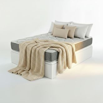 Royal Sleep Colch&oacute;n y Canap&eacute;, Muelles ensacados y Visco, Blanco, 140x190