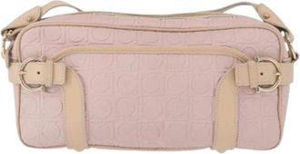 Ferragamo Pre-owned Cross Body Bags, female, Pink, Size: ONE SIZE Pre-owned Leather Shoulder Bag