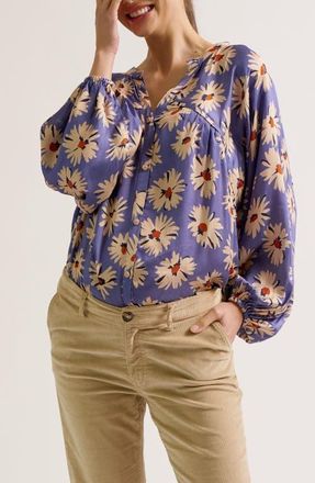 Cache Coeur Madeleine Maternity & Nursing Blouse in Cornflower Blue at Nordstrom, Size X-Large