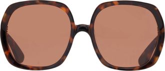 Tom Ford SAFFRON Brown Butterfly Ladies Sunglasses FT1221 52E 60