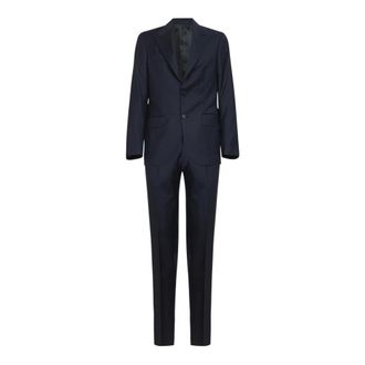 D4.0 Single Breasted Suits, male, Blue, Size: 2XL Single-Breasted Suit Set