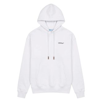 Off-white Hooded Sweatshirt - Heren - Sweatshirts & Hoodies - Wit - Maat: 2XL Katoen
