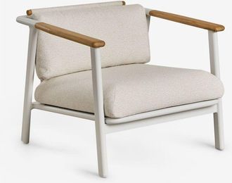 Sklum Sill&oacute;n De Jard&iacute;n En Aluminio Y Tela Boucl&eacute; Yervin Sklum
