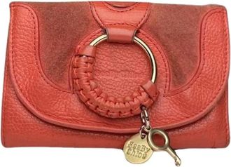 Chlo&eacute; Pre-owned Wallets, female, Red, Size: ONE SIZE Pre-owned Leather Wallet