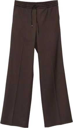 Berwich Gt 1523X Patrizia J Pant - Dames - Wijde Broeken - Bruin - S - Wol - Broeken