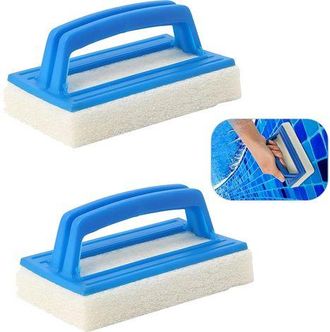 OEM Set Di 2 Spazzole Per Piscina Con Manico In Spugna Magica, Spazzole Per Piscina, Spugna, Pulizia E Accessori