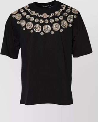Dolce & Gabbana cotton coin print crew neck t-shirt
