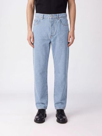 Dries Van Noten Jeans straight Peyter in denim di cotone a vita media