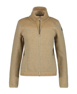 Luhta Strickfleecejacke LUHTA D STRICKFLEECEJACKE JACKARBY, Herren, Gr. XXL, gelb (powder), Obermaterial: 100% Polyester, Jacken Strickfleecejacke