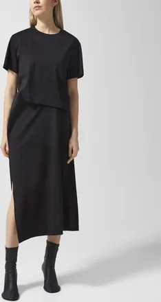 sacai Womens Tiered T-shirt dress