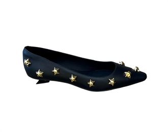 Cecelia New York Womens Wes Low Pump In Black/gold Star