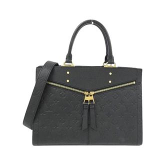 Louis Vuitton Pre-owned Monogram Empreinte Three Bag - Dames - Pre-owned - Zwart - Maat: ONE Size Leer