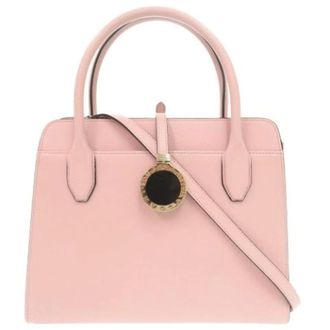Bulgari Pre-owned Vintage Handbag - Dames - Pre-owned - Roze - Maat: ONE Size Leer