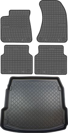 OEM Juego De Alfombrillas De Goma Para Coche Y Maletero Para Audi A8 D4 Sed&aacute;n (10/2013-10/2017)