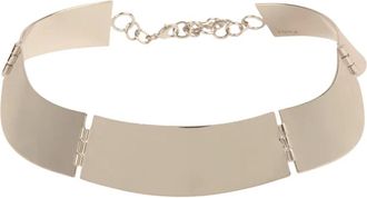 Erika Cavallini Semi Couture Collana a collarino a forma di onde - Dames - Kettingen - Grijs - ONE Size - Accessoires
