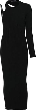 DAVID KOMA cut-out midi dress - Nero