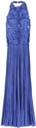 Costarellos Ps 2510 Draped Gown - Dames - Avondkleed - Blauw - XS - Polyester - Kleedjes