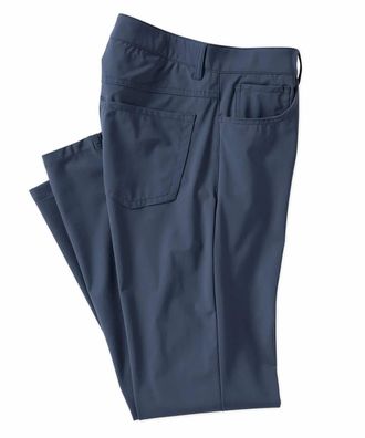 Ballin Mens Techno Ultimate Performance 5-Pocket Pant - Crescent Modern Fit In Navy