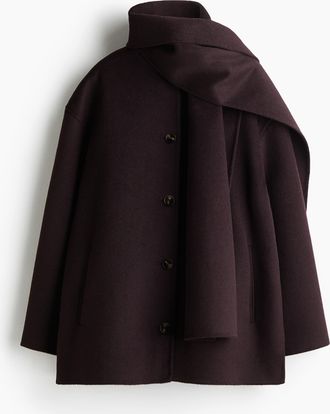 H&M Handgefertigter Mantel aus Wollmix - Red