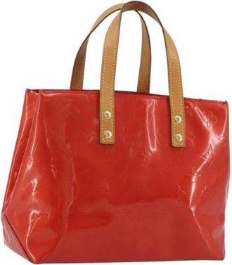 Louis Vuitton Pre-owned Vintage Patent Leather Hand Bag - Dames - Vintage Handtas - Rood - ONE Size - Leer - Vintage