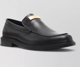 Moschino leather loafers
