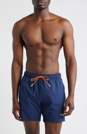BOSS Tio Swim Trunks in Navy at Nordstrom, Size Xx-Large