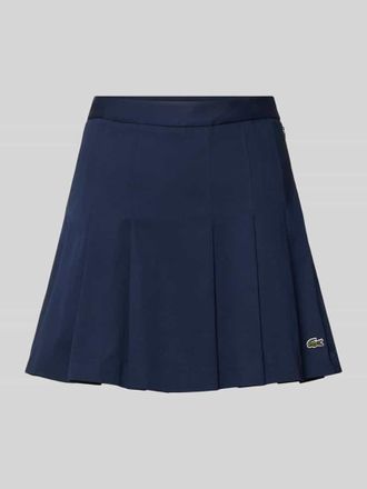 Lacoste Sport Mini-Rock aus Baumwoll-Mix in Dunkelblau, Gr&ouml;&szlig;e 34