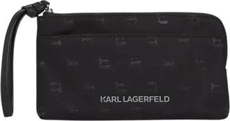 Karl Lagerfeld Wallets & Cardholders - Dames - Portefeuilles - Zwart - ONE Size - Accessoires