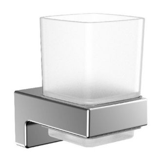Emco Emco - Portavasos Cromado Con Cristal, Modelo De Pared, 322000100