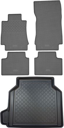 OEM Alfa Romeo Giulia Sed&aacute;n (4 Puertas) Desde Junio De 2016. Juego: Alfombrillas De Goma Para Coche + Alfombrilla Para Maletero