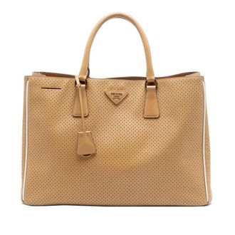 Prada Pre-owned Prada Large Perforated Saffiano Lux Galleria Zip Tote Ladies 852EAB54A5CBTZHT