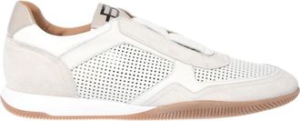 Baldinini Perforated Slip-On Sneaker - Heren - Sneakers - Wit - 42 EU - Leer - Schoenen