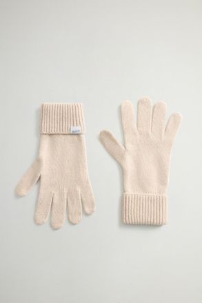 Woolrich uomo Guanti in misto lana Bianco Taglia M