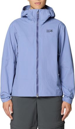 Mountain Hardwear Cloud Cipher Hooded Jacket in Best Coast Blue at Nordstrom, Size X-Small