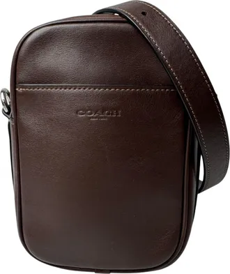 Coach Dark Brown Leather Shoulder Bag (Pre-Owned)