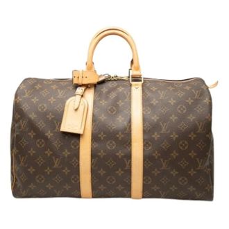 Louis Vuitton Pre-owned Weekend Bags, female, Brown, Size: ONE SIZE Pre-owned Keepall 45