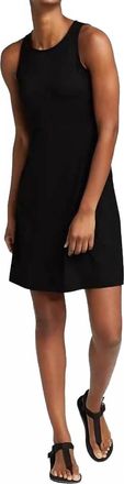Eddie Bauer Aster Empire Pull On Mini Dress In Black