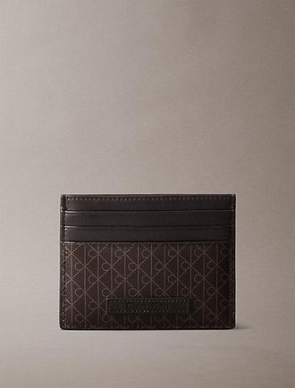 Calvin Klein Tarjetero Con Logo Monograma En Todo El Art&iacute;culo