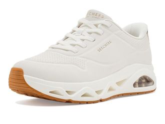 Skechers Uno Glide-Step - Glide On Air Hands Free Slip-Ins Womens Shoes White : 9.5 B - Medium, Synthetic