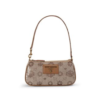 Kurt Geiger Womens Highgate Sm Wristlet Bag - Brown Fabric - One Size